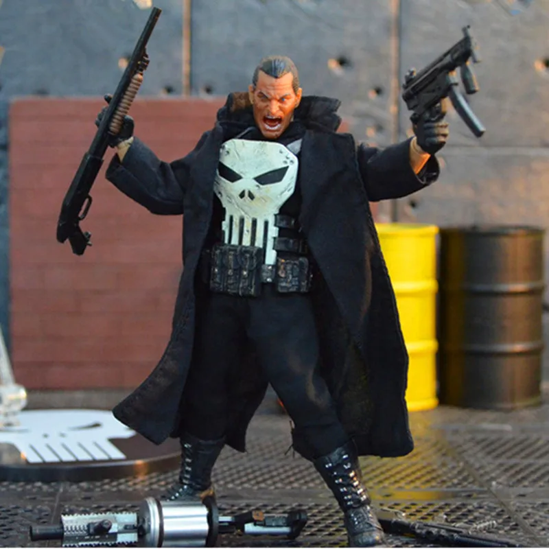

Punisher Frank Castle The Amazing Spider-Man PVC Cartoon Action Figure Collectible Model Toy Christmas Gift Toy L2136
