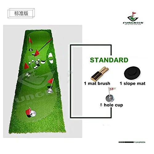 New FUNGREEN Golf 5 Holes Putting Green 75x300cm Indoor Outdoor Training Putter Mat Interesting Practice Golf Putting Pad New FUNGREEN Golf 5 Holes Putting Green 75x300cm Indoor Outdoor Training Putter Mat Interesting Practice Golf Putting Pad