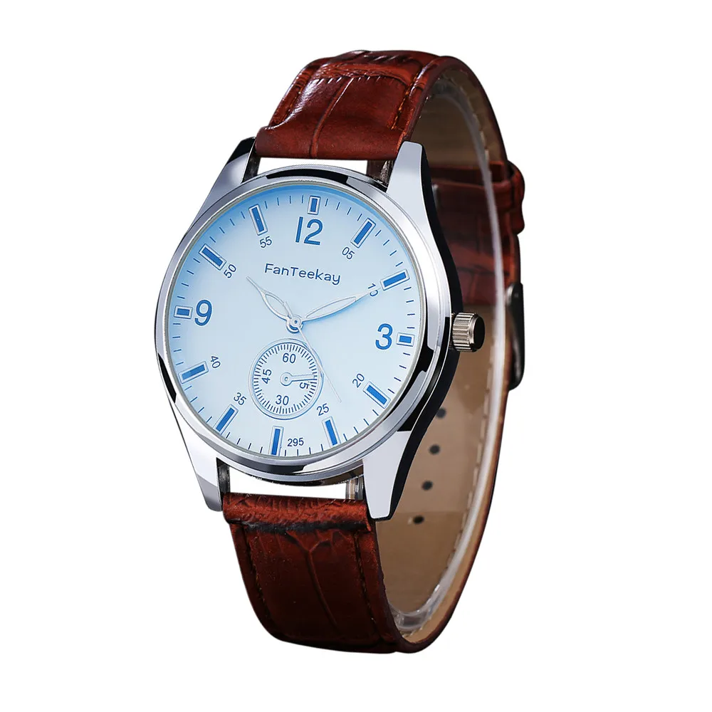

Men's Watch Fashion Casual PU Leather Business Stainless Steel Sport Analog Quartz Mens Clock Wrist Watches horloges mannen
