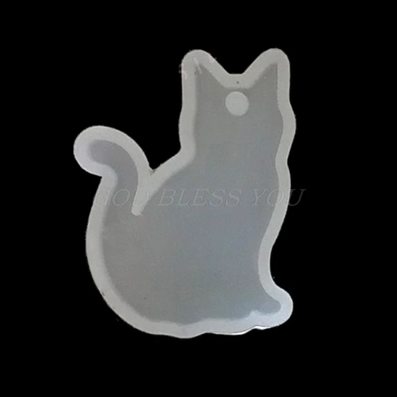 DIY Кролик кошка силиконовые смолы формы животных кулон ожерелье ювелирные изделия прессформы Инструменты - Цвет: 1