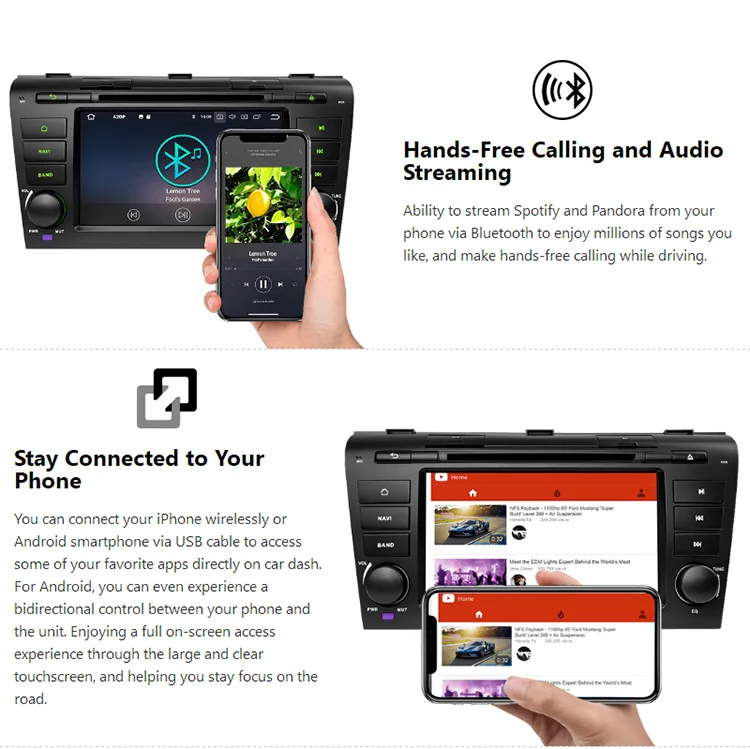 Perfect 7" Android 8.0 Oreo OS Car DVD Multimedia Navigation GPS Radio for Mazda 3 2004-2009 with PIP Multi-Tasking Function Support 4 Perfect 7" Android 8.0 Oreo OS Car DVD Multimedia Navigation GPS Radio for Mazda 3 2004-2009 with PIP Multi-Tasking Function Support 4