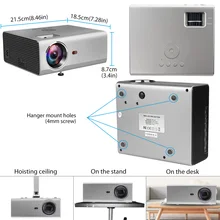 RD825 Mini Projector Native 1280 x 720P LED