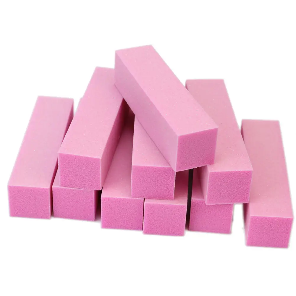 

10Pcs Nail Files Manicure Grill Polisher Buffer Block Sponge Sanding Buffing Beauty Nail Tools