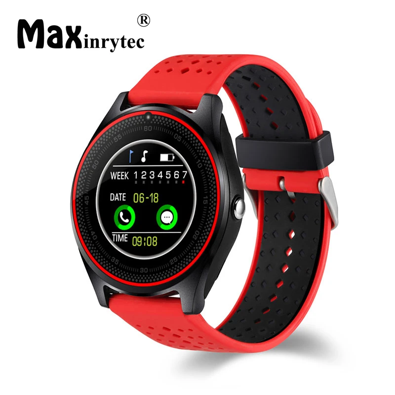 

Maxinrytec V9 Bluetooth Smart watch With Camera GPS Support SIM card Fitness Tracker Bracelet Wearable Devices WristWatch