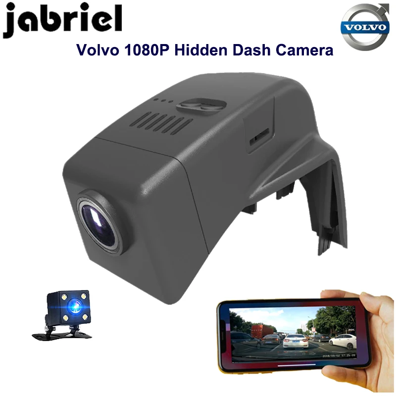 Видеорегистратор Jabriel HD для volvo скрытая камера заднего вида с Wi Fi 1080p 2015 2016 2017 2018 volov
