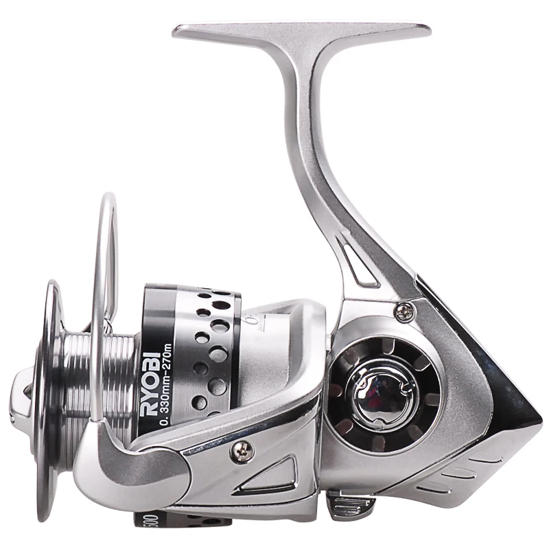 RYOBI 1500-6500 غزل الصيد بكرة 6 + 1BB 5.1: 5.0 1: 1 الغزل لفائف Carretilha Para Pesca Moulinet Peche Vissen الصيد معالجة