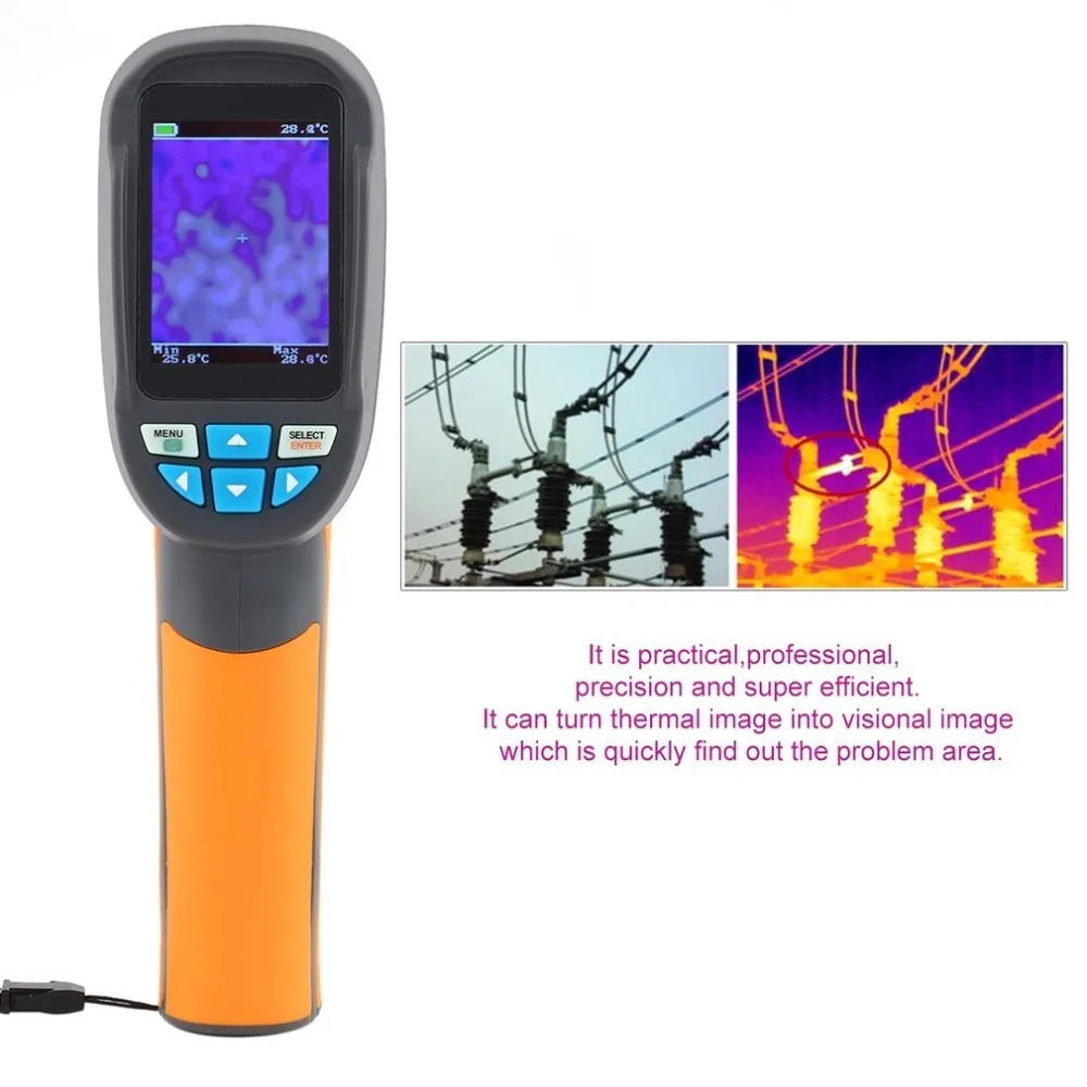 

HT-02D Handheld Infrared Thermometer Imaging Camera Precision Protable Thermal Imager 2.4 Inch High Resolution Color Screen