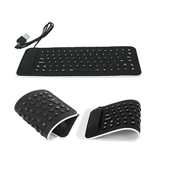 

OMESHIN Portable USB Mini Flexible Silicone PC Keyboard Foldable Computer Laptop Keyboard Combo For PC Mac Desktop Notebook 118A