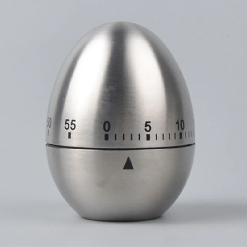 Upgrade Stainless steel kitchen timer mechanical egg timer alarm clock