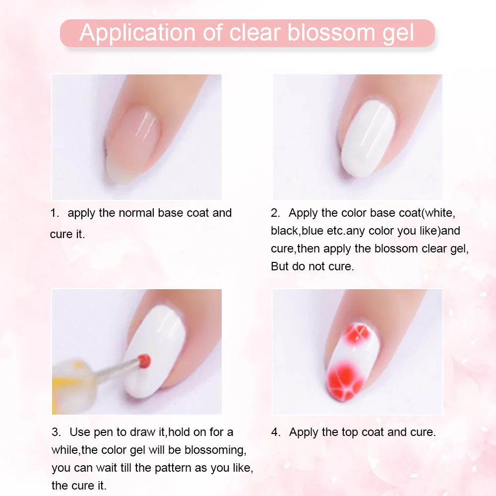 Pooypoot Blossom Gel Nail Polish Magic Blooming Effect Gel Lacquer Soak off UV Nail Gel Varnishes Nail Art Design DIY Decoration Pooypoot Blossom Gel Nail Polish Magic Blooming Effect Gel Lacquer Soak off UV Nail Gel Varnishes Nail Art Design DIY Decoration