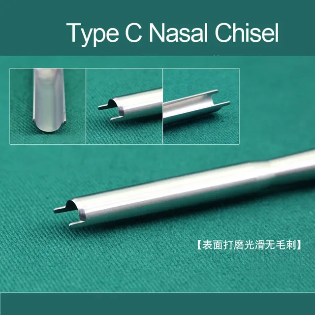 Cheap Stainless steel nose C-type semi-circular bone chisel Beauty Health Cosmetic Makeup Tool Accessories Cheap Stainless steel nose C-type semi-circular bone chisel Beauty Health Cosmetic Makeup Tool Accessories