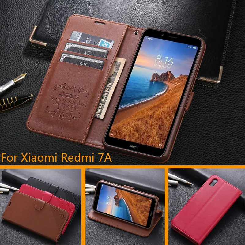 

Luxury Wallet Case For Xiaomi Redmi 7A Book Flip Cover PU Leather Stand Phone Bags Cases For Xiaomi Redmi 7A