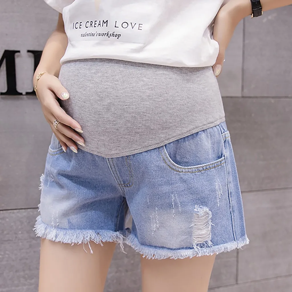 

Summer pregnant women loose three-pants stretch wear casual pants pregnant women shorts pregnant women pants#g30US