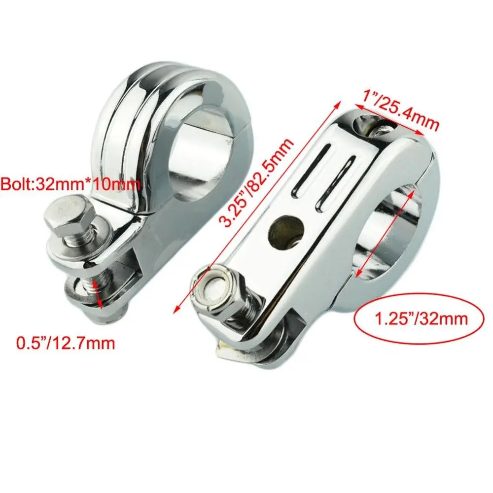 Мотоцикл 1-1/" 1,25" 32mm1. " 38 мм шоссе Крушение Бар подножка педали подножки крепление для Harley Touring Sportster