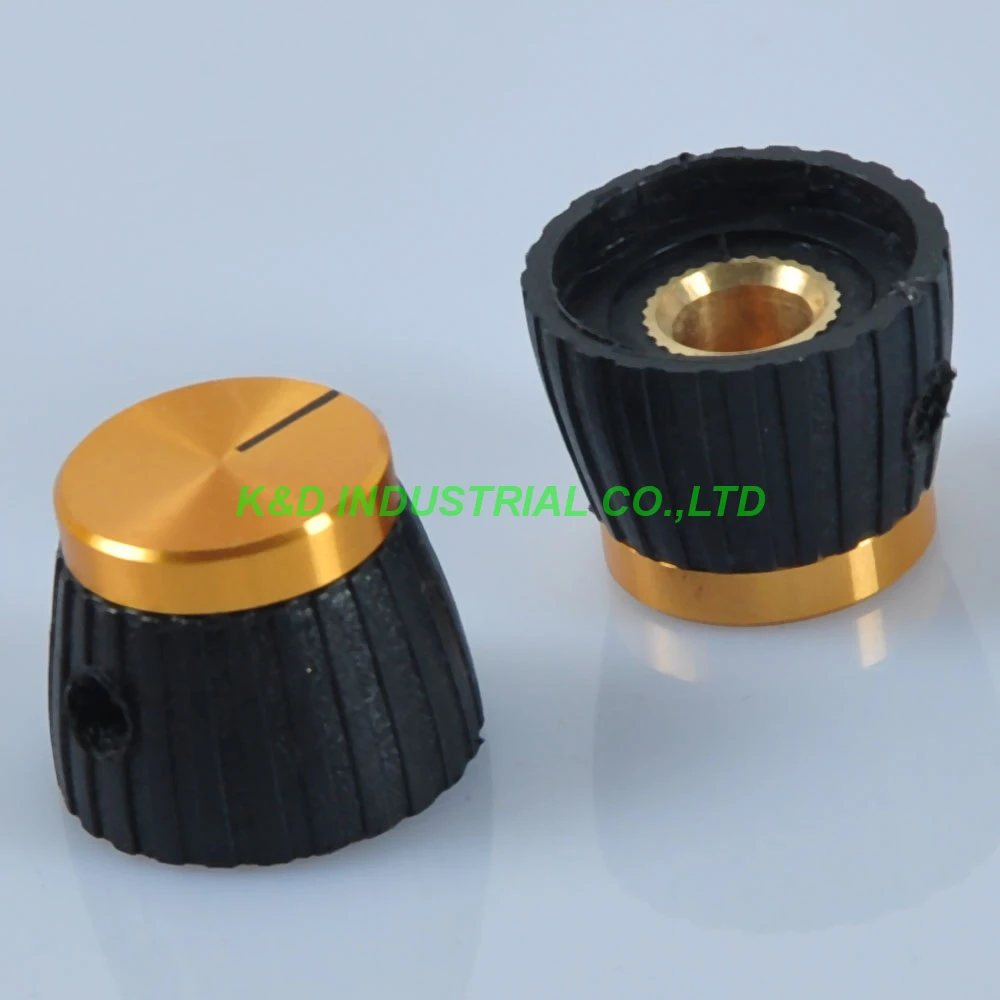 10pcs Fenders Vintage Knob Cap For Marshal Stylel Amp Control Knob W Gold Top 1 4