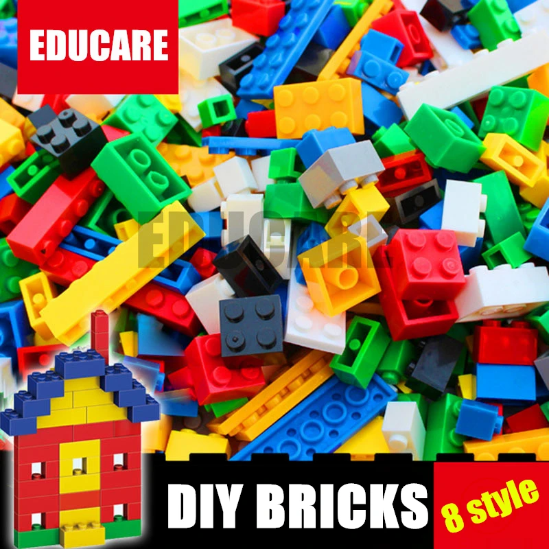 

1000 Pcs Building Bricks Set City DIY Creative Brick ToysBuilding Block Bulk Bricks Compatible With Lego For Child Educational