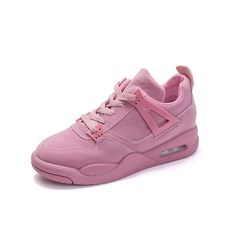 Новинка года; осенние повседневные женские Сникеры с сеткой; дышащая обувь; повседневная обувь на плоской платформе; женские кроссовки; цвет белый, розовый; Размеры 35-40 - Цвет: pink