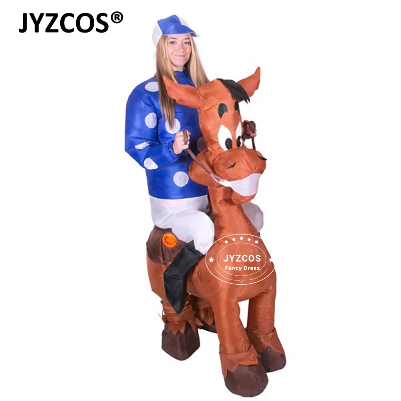 JYZCOS Funny Adult Inflatable Riding Gorilla Costume King Kong Chimpanzee Halloween Carnival Purim Cosplay Suit Illusion Outfit (5)