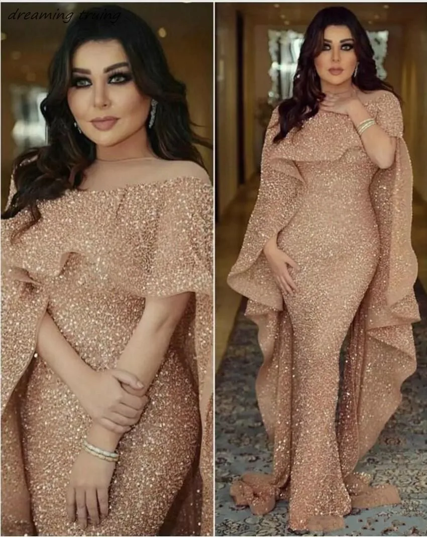 conew_arabic-myriam-fares-long-mermaid-evening-dresses-with-cape-short-sleeve-jewel-sequins-prom-gowns-cascading-ruffles-party-dress-zuhair-murad_conew1