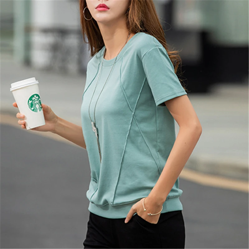 Women's Soft Cotton Casual Tee-3