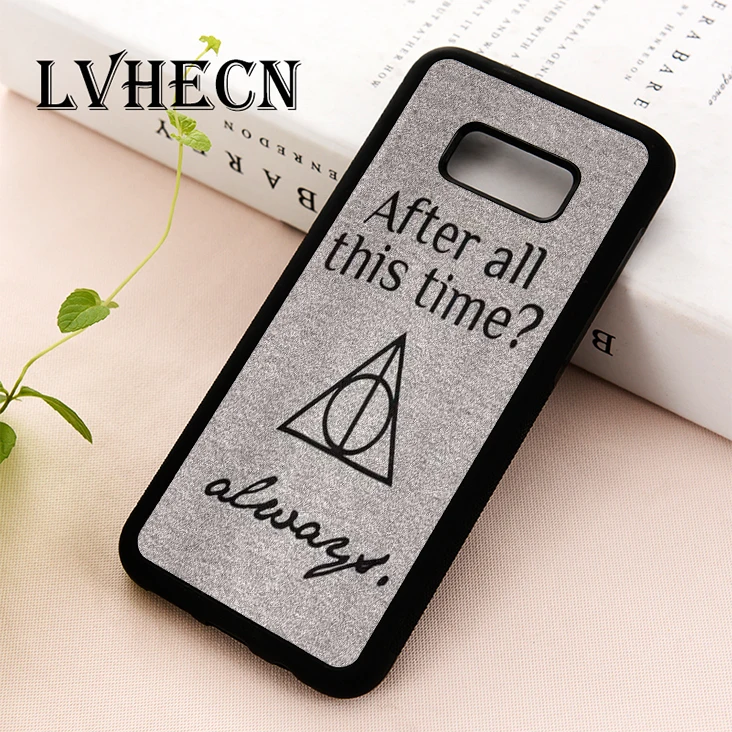 

LvheCn phone case for Samsung S5 S6 S7 S8 S9 S10 EDGE PLUS S10e lite Note 5 8 9 After All This Time Always Symbol Harry Potter