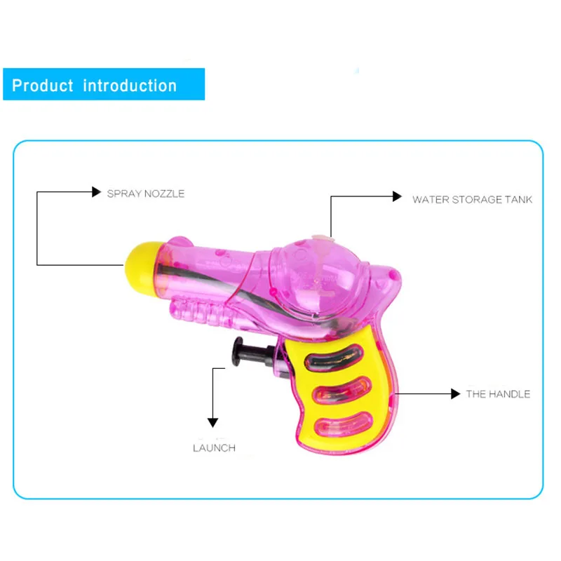 3 шт. летняя игрушка маленький водяной пистолет играть пляжные игрушки Спорт на открытом воздухе для детей забавная игрушка Случайная