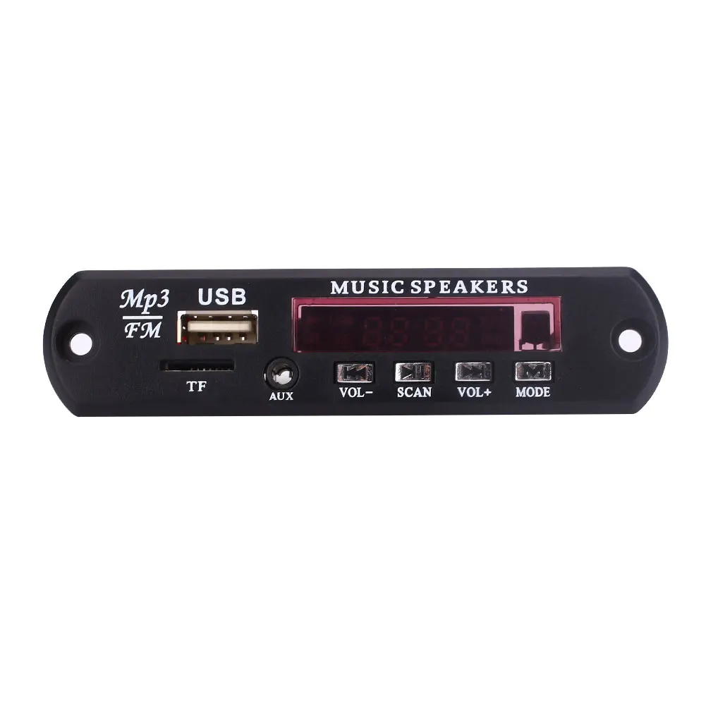 

DC 5V Four-Button Car MP3 Decoder Board Multi-directional Control Module FM Radio USB Interface Support AUX without Bluetooth
