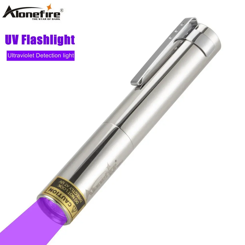Светодиодный ультрафиолетовый фонарик AloneFire SV327-1 фонарь для обнаружения пятен