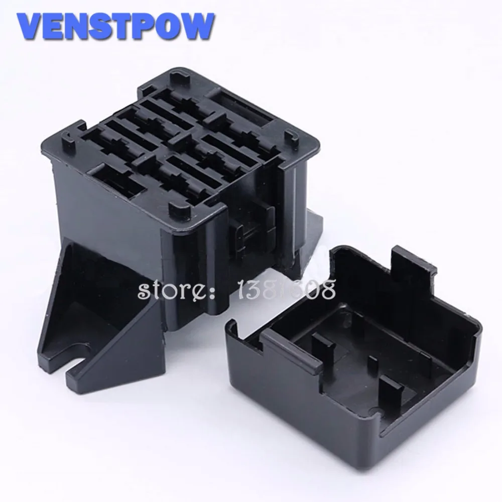 

Double Row 6 Loop Road Medium Auto Relay Fuse Box with 12pcs Terminals BX2062 Car Insurance Holder for cars, electric cars