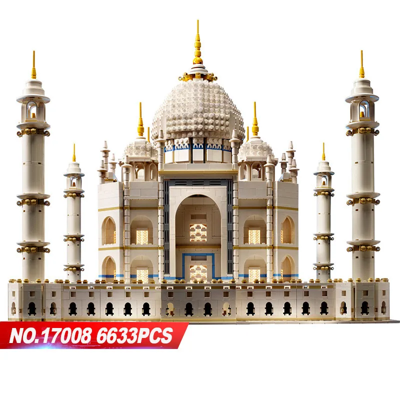 

LEPIN 17008 6633pcs New The Taj Mahal Model Educational Building Kits Blocks Bricks Compatible Children LegoINGlys 10189