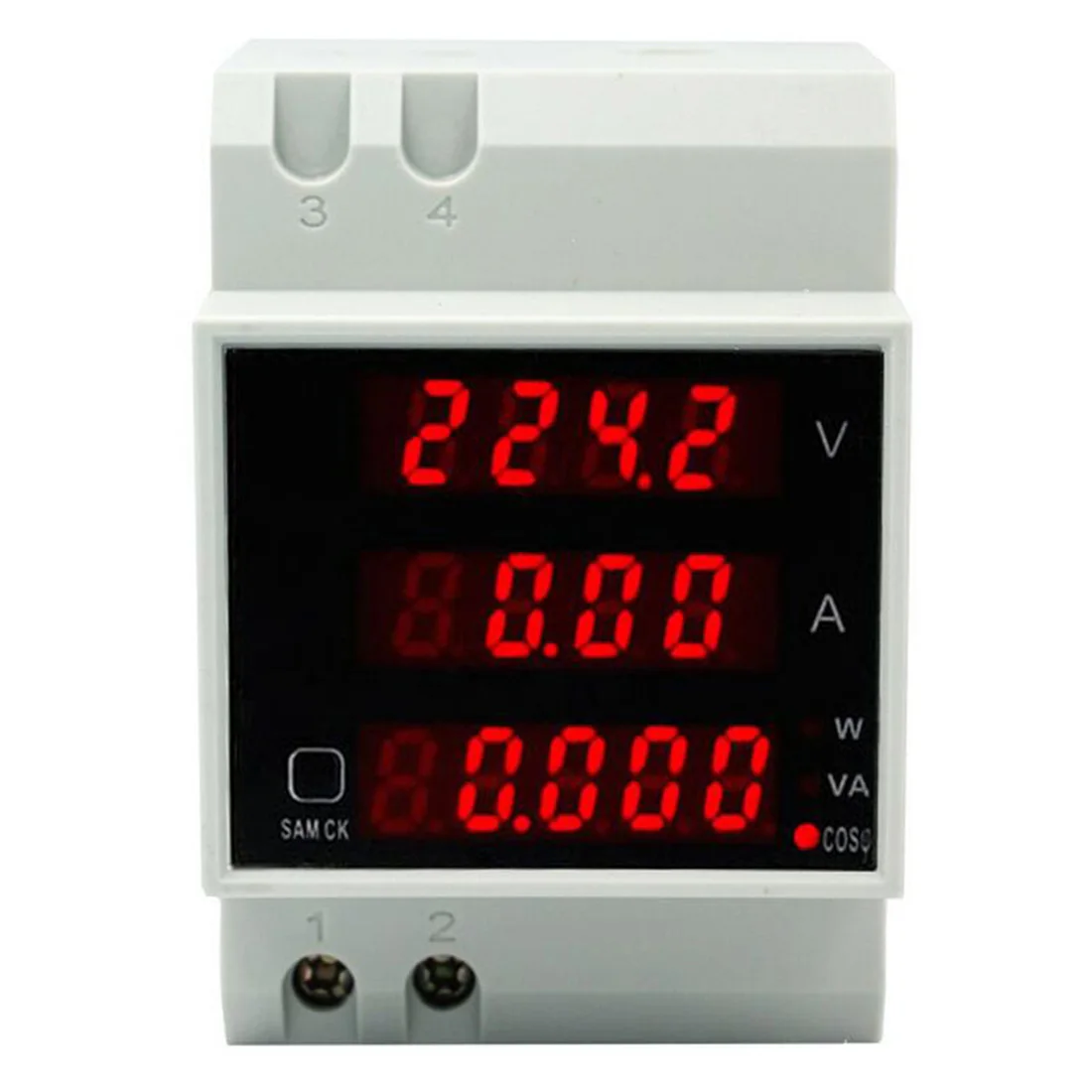 

AC80-300V 100A Ammeter Voltmeter Multi-functional Digital Din Rail Current Voltage Power Factor Meter Ammeter Voltmeter