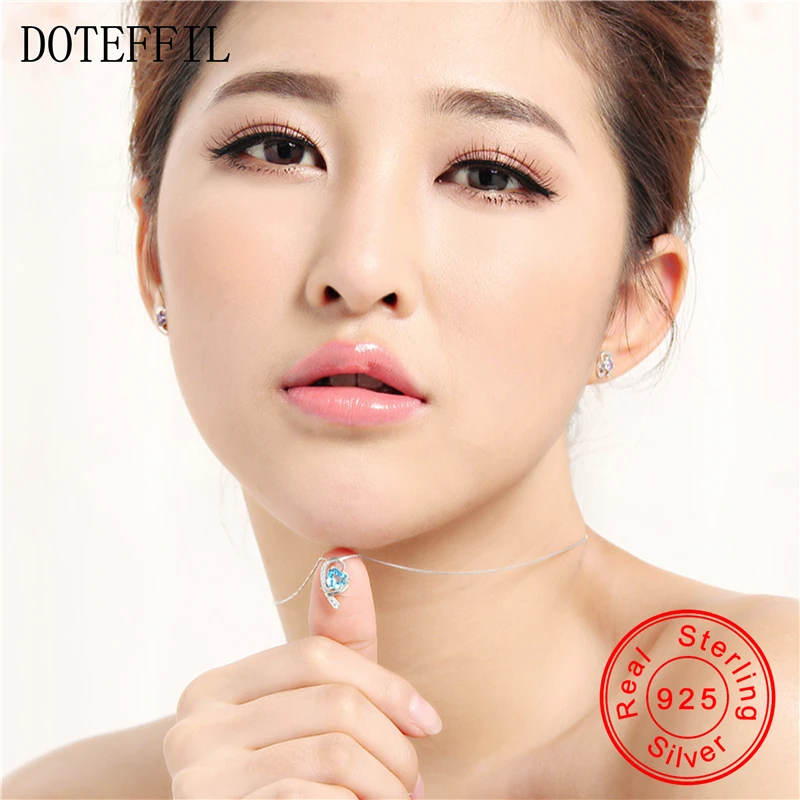 Цепочка DOTEFFIL из серебра 925 пробы 18 дюймов|fashion jewelry|jewelry fashionluxury jewelry |