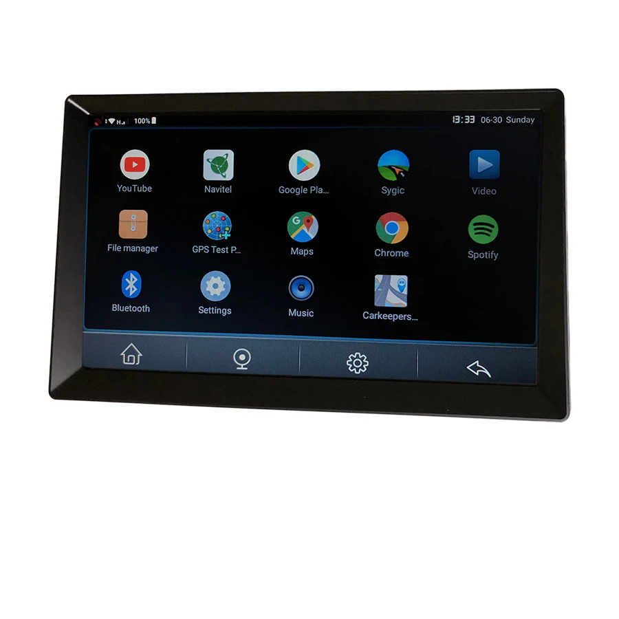 Udricare 10 inch Car Truck Bus GPS Navigation Android 8.1 WiFi Bluetooth Phone 4G SIM Card Internet Full HD 1080P Dual Lens DVR