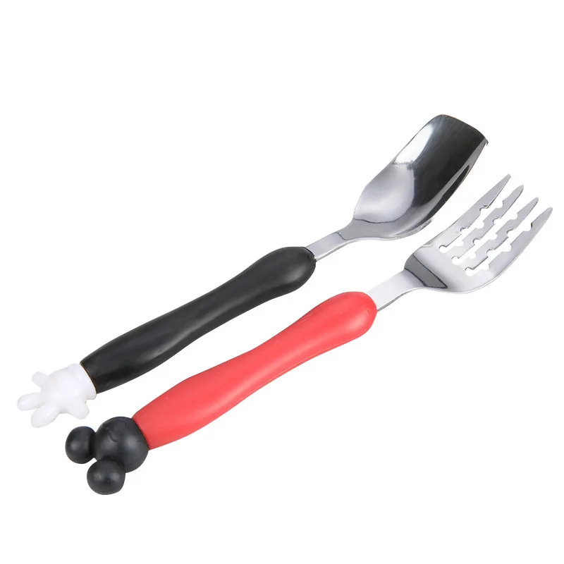 Baby Tableware 2pcs=Spoon+ Fork Set for Baby Safety Stainless Steel Feeding Flatware Children Kids Utensils Baby Cheap Stuff Baby Tableware 2pcs=Spoon+ Fork Set for Baby Safety Stainless Steel Feeding Flatware Children Kids Utensils Baby Cheap Stuff
