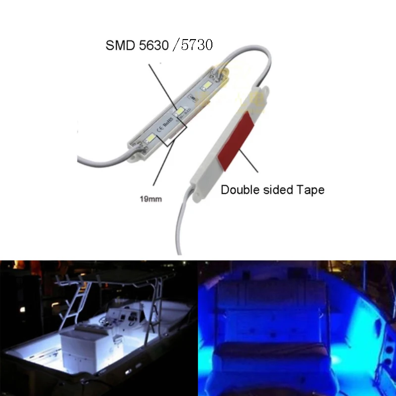5 BBT 12 volt Waterproof White LED Utility Lights