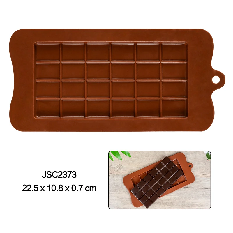 1X 24 Holes Square Silicone Molds DIY Cake Candy Baking Bakeware Stencil 6L 