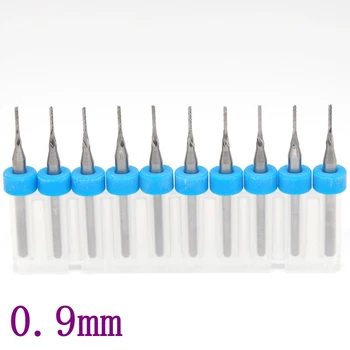 

0.9mm PCB Milling Cutter 10PCS Metal Wood Leather CNC Router Fresa Strawberry Tungsten Carving Tools Hard Machine Accessories