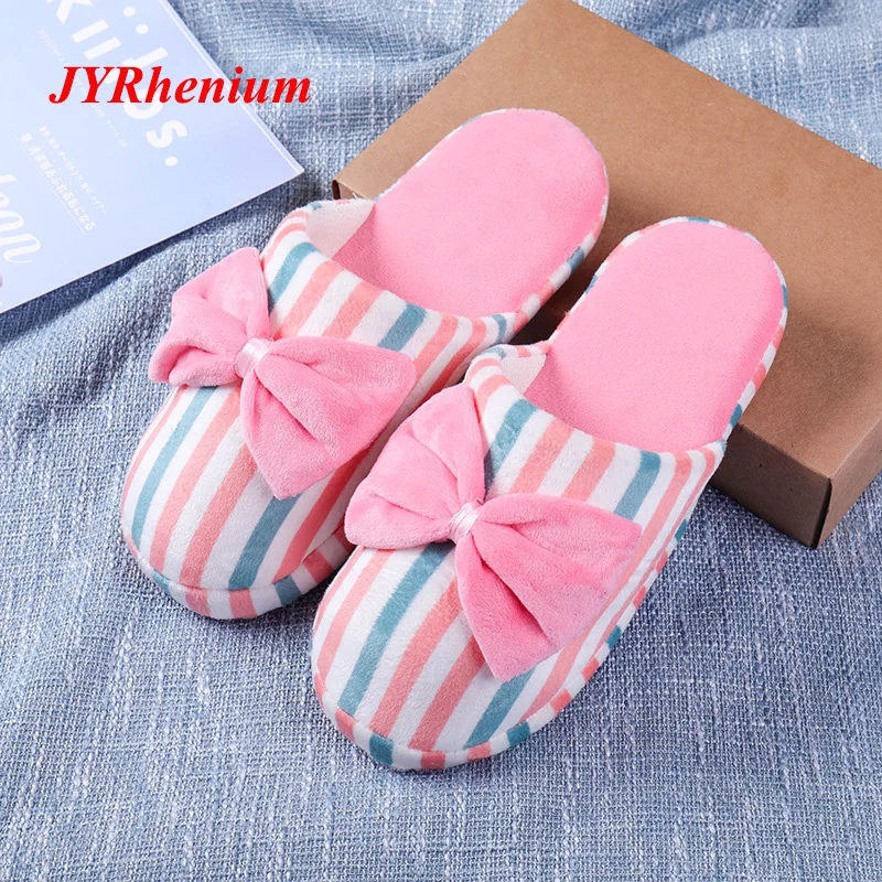 

JYRhenium Women Slippers Unisex Lovers Slippers Soft Cotton Slipper Christmas Ladies Shoes Indoor Winter Footwear Big Size 36-45