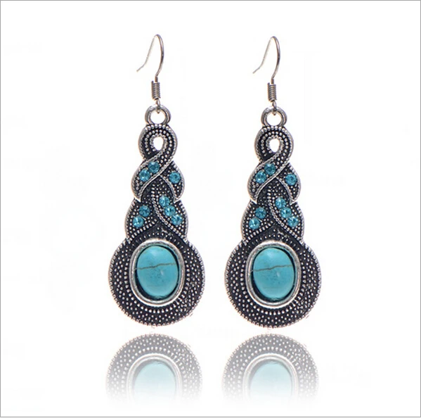 

F&U 19 kinds of styles Hot sales new fashion Silver Color long drop earrings jewelry for woman Jewelry Bijoux Jewelry