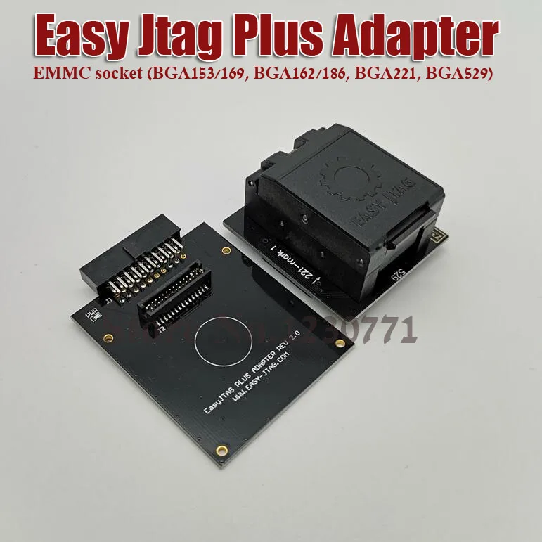 Легкий JTAG плюс коробка EMMC разъем(BGA153/169, BGA162/186, BGA221, BGA529