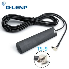 Dlenp 4G LTE Patch Antenna 700-2600MHz 3dbi 3G WIFI Antenna with TS9 Connector with 2.5M extension cable for modem /Router