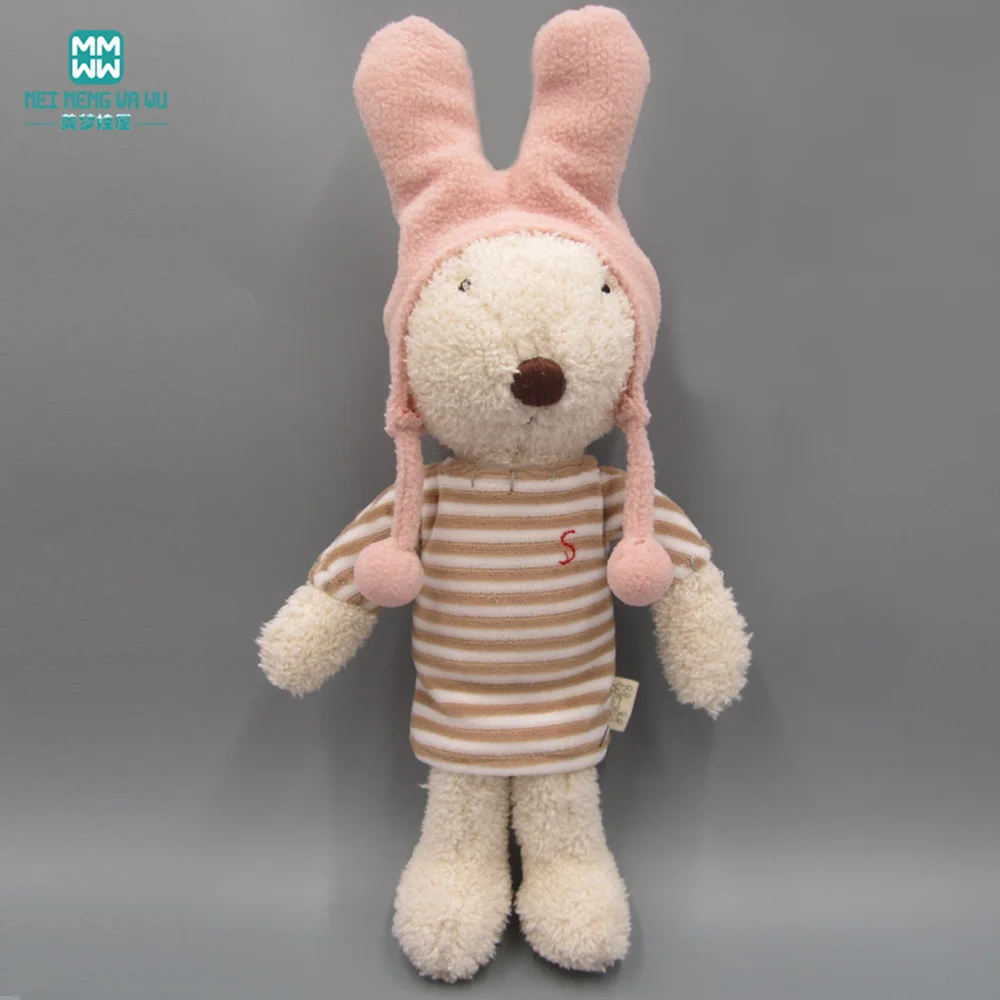 30 см Кукла Одежда для 1/6 BJD кукла, игрушка кролик кошка Медведь плюшевая белая футболка+ джинсы