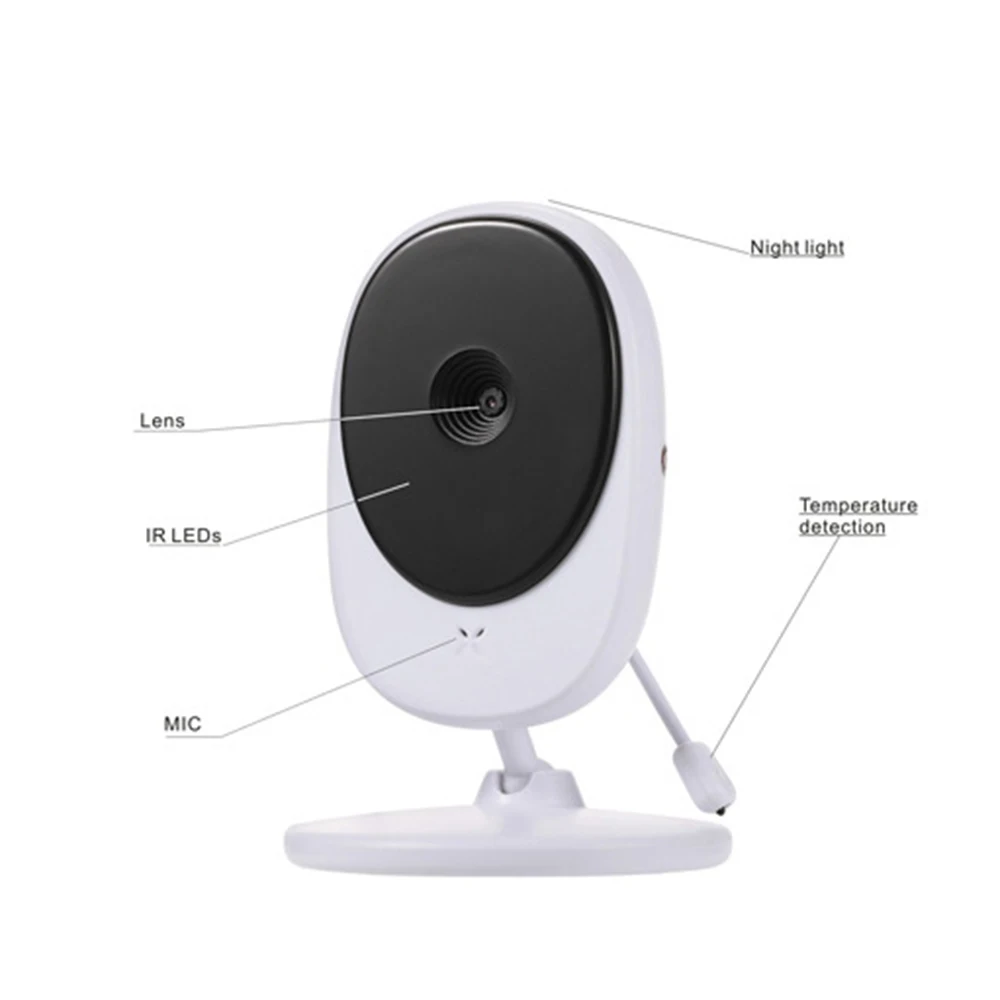 Беспроводной цифровой детский монитор, Спящая камера, охранная радио, контроль сна ребенка, датчик температуры ночного видения