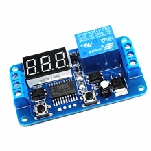Delay on/off, on, off, external trigger delay switch, 12V relay module, adjustable time цена Delay on/off, on, off, external trigger delay switch, 12V relay module, adjustable time цены онлайн