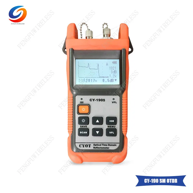 

Free Shipping Optical Fiber Ranger 1310nm MINI OTDR CY190S Visual Fault Locator fault detection CY-190S 1mW VFL 60KM tester