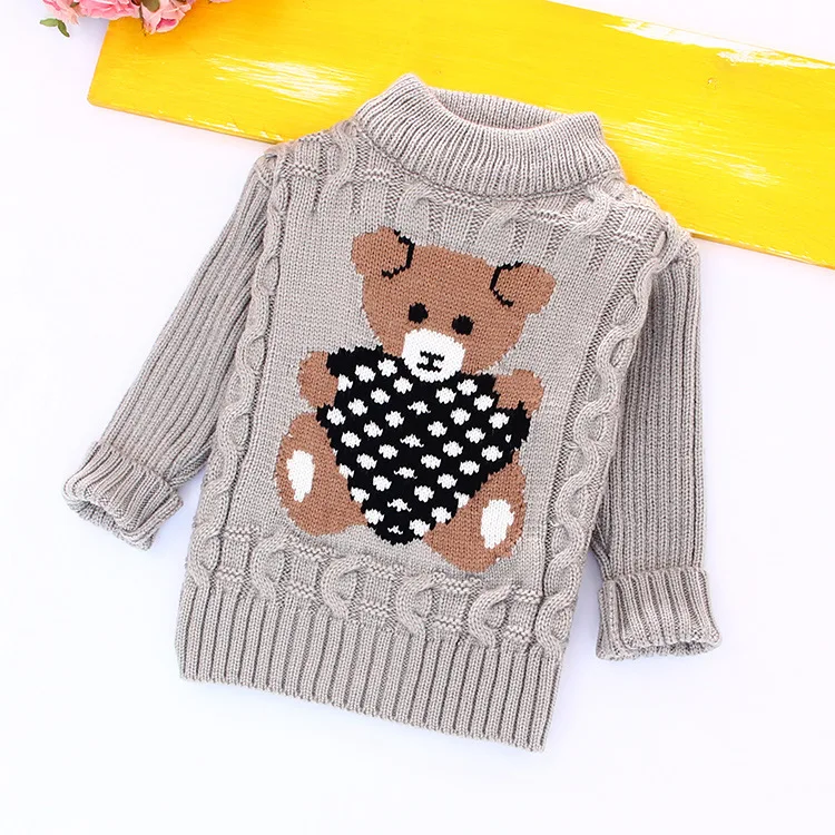Unini-yun/осенне-зимние теплые свитеры с высоким воротником для маленьких мальчиков и девочек, пуловер, верхняя одежда, Рождественский свитер
