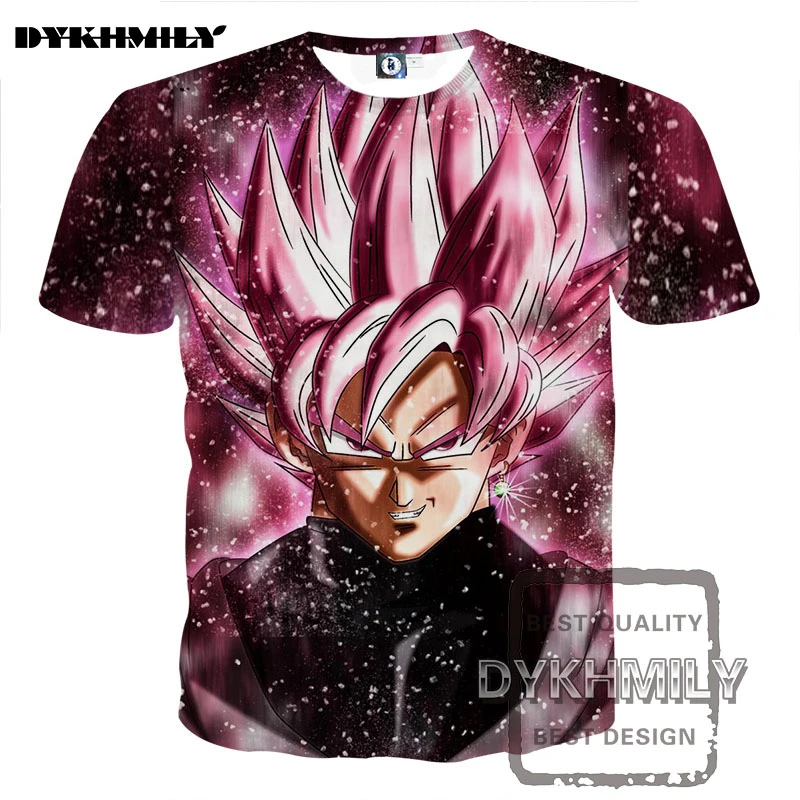 Dykhmily 17 夏新 Fahsion ドラゴンボール Z アニメキャラクターピンク髪 3d プリント半袖宇宙銀河面白いシャツ男性 T Shirt Men Funny T Shirts Menfunny T Shirts Aliexpress