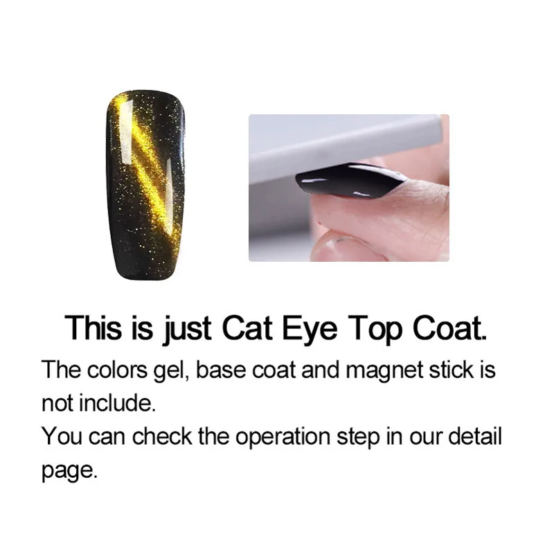 Магнитный "хамелеон" Гель-лак кошачий глаз серия лак для ногтей Магнитный 7 мл лак для ногтей Rosalind Matt Primer Top Coat TSLM1