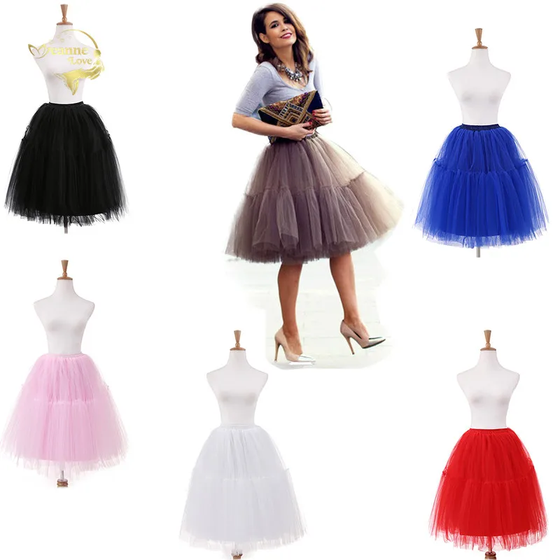 

Short Tulle Dress Women Puffy Petticoat Rockabilly Tutu Halloween Crinoline Underskirt for Wedding Party Cosplay Vestidos De Tul