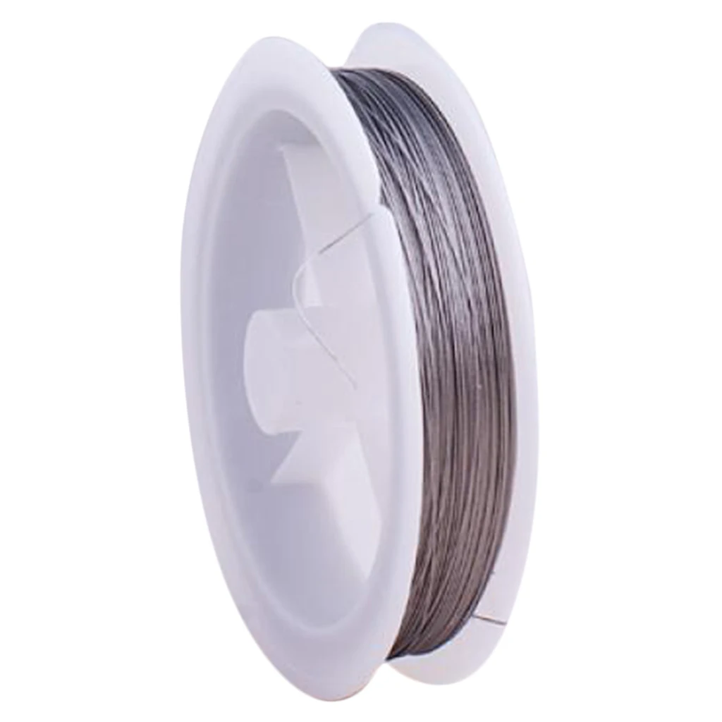98.5 Yards Tigertail Wire Beading Wire Cord Thread Silver Strong Flexible 0.3mm